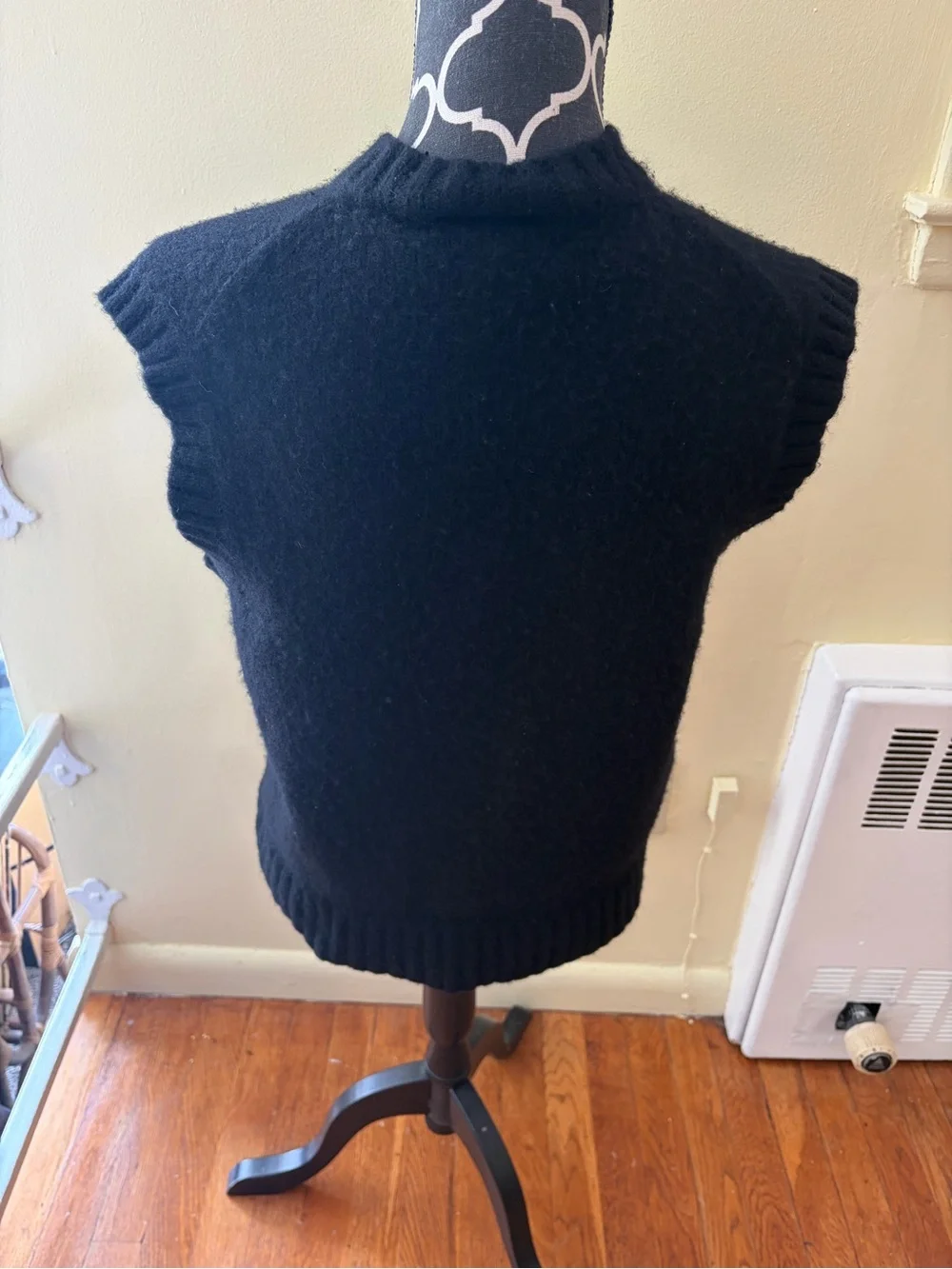 Classic Black V-Neck Knit Sweater Vest